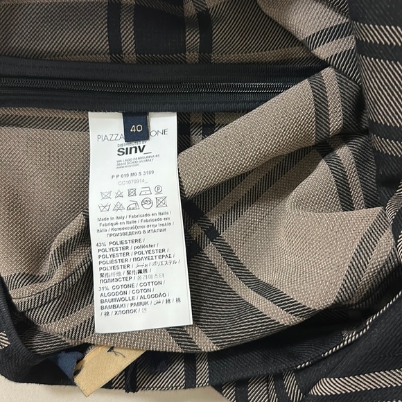 🔥🔥🔥NWT Piazza Sempione Plaid Pants - Picture 9 of 10